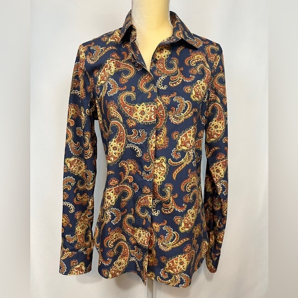 Lands' End Tops - Lands’ End Multicolor Long Sleeve Button Down Blouse